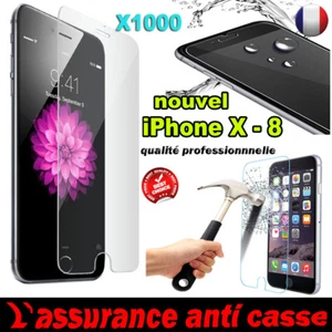 Vitre iPhone X/8/7/6/S/5/C/4 Plus protection verre trempé film protecteur écran - Photo 1 sur 6