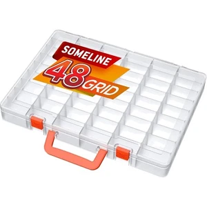 Stabile Sortierbox mit 48 Fächern für Schrauben und kleine Teile (36,5x27cm) - Bild 1 von 2