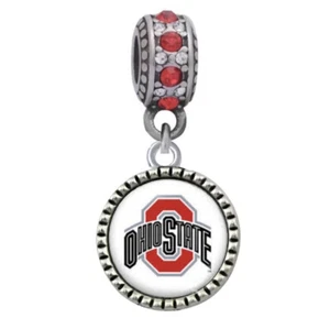 School Dangle Charm, Stainless Steel Zircon, For Bracelet - Picture 1 of 2