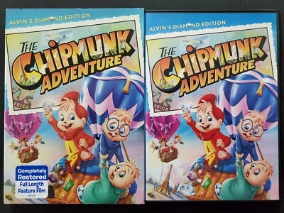 The Chipmunk Adventure w/ Slipcover (DVD, 2014 Alvin's Diamond Edition) 1987 OOP - Image 1 of 3