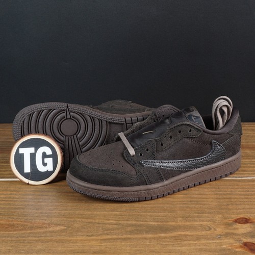 Air Jordan 1 Low PS Travis Scott Velluto Marrone DO5442 202 Taglia 1Y ✅ Affidabile