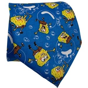 New Vintage SpongeBob Squarepants Neck Tie Squid Net 2003 Nickelodeon Novelty - Picture 1 of 11