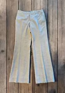 Banana Republic Pants Women Size 8 Tall The Martin Fit Wool Stretch Gray CLASSY - Picture 1 of 6