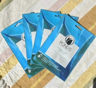 Lot of Eight (8) POND'S  "Hydrate + Firm" Sheet Face Masks - Image 1 of 4