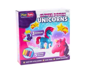 Glitter Unicorn Dough Set - Non-Toxic Modelling Clay for Kids | Creative Unicorn - Picture 1 of 5