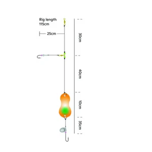 Kinetic Sabiki Plaice Leader Flunder Schollen Plattfisch Vorfach Rig System - Bild 1 von 4