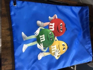 M & M Bag With Drawstrings NWT Blue - Picture 1 of 10