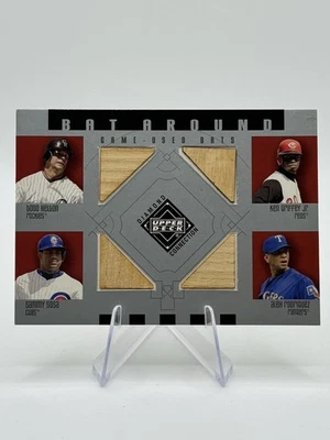 2002 Upper Deck Diamond Connection - Bat Around Griffey Jr, ARod, Sosa #BA-HGSR - Image 1 of 2