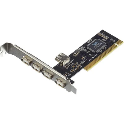Pci Card 4+1 Port Expander USB 2.0 Desktop Computer Windows Mac - Image 1 of 3