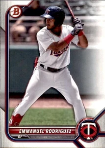 2022 BOWMAN PROSPECTS BASE PAPER BP117 EMMANUEL RODRIGUEZ MINNESOTA TWINS - Picture 1 of 2