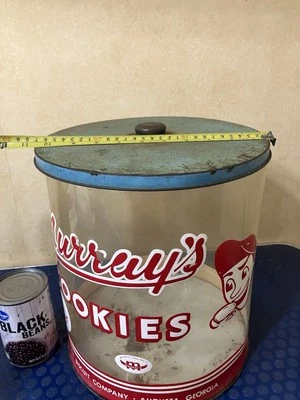 Antiguo tarro de galletas Murray’s, galletas publicitarias a la venta en supermercado local Foto 1 de 4