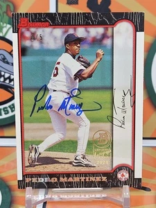 1/5 2024 Bowman Pedro Martinez Buyback Autograph Boston Red Sox Dodgers Expos - Bild 1 von 3