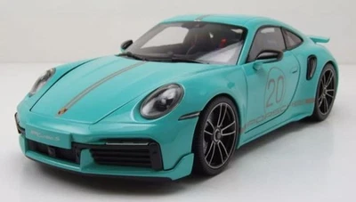 MINICHAMPS, PORSCHE 911 Turbo S Coupé Sport design 2021 verde, 1/18,  MNC1130... - Immagine 1 di 3