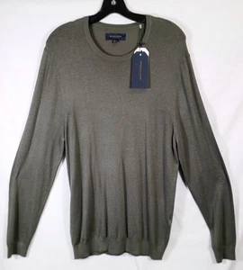 Maglia uomo manica lunga denim e fiori Ricky Singh verde oliva taglia Lg nuova con etichetta - Foto 1 di 7