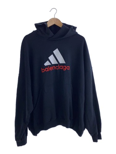Felpa con cappuccio BALENCIAGA × ADIDAS NERA 2 usata
