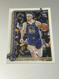 2025-26 Topps Basketball #141 BRANDIN PODZIEMSKI Golden State Warriors - Picture 1 of 2