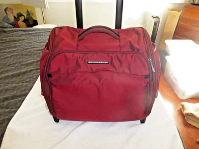 Briggs & Riley Transcend 15” Rolling Cabin Tote Carry On Bag TUC115-12 Dark Red - Image 1 of 4