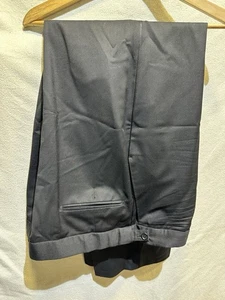 "PANTALÓN ST MICHAEL M & S PARA HOMBRE I TELA ITALIANA CORTE A MEDIDA - NEGRO W42 X 31""" - Imagen 1 de 11