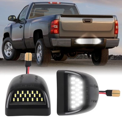 Conjunto de 2 luces LED de matrícula para Chevy Silverado GMC Sierra 1500 2500 Foto 1 de 4