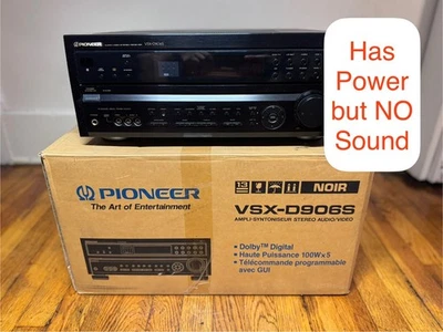 Pioneer VSX-D906S Audio/Video Stereo Receiver (Has Power But No Sound) - Image 1 of 4