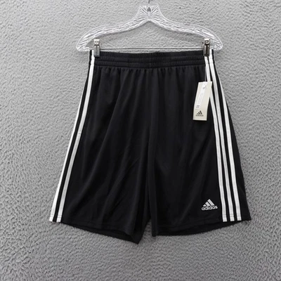 Pantalones Cortos de Entrenamiento Adidas Niños Negros 3 Rayas XL 18/20 Ajuste Regular Atlético Nuevos con Etiquetas Foto 1 de 4