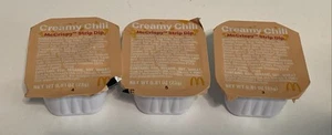 x3 Set McDonalds Cremige Chili Sauce Tasse McCrispy Chicken Strips Dip Happy Meal - Bild 1 von 5