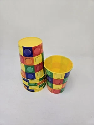 NEW! LEGO Block Party 16 oz Reusable Plastic Favor Cups SET OF 6! - Image 1 of 2
