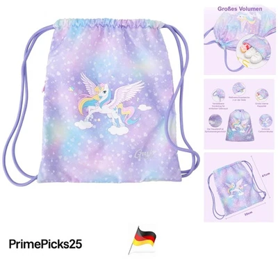 GMT for Kids Turnbeutel Kinder Spritzwassergeschützt, groß, Cartoon-Muster, S... - Bild 1 von 4