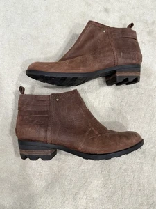 Sorel stivaletto donna Lolla pelle casual marrone rustico taglia 8 A3 - Foto 1 di 7