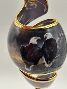 On Eagles’ Wings Dreiteiliges Porzellan Ornament Set Bradford Editions 2001 Box1 - Bild 1 von 24