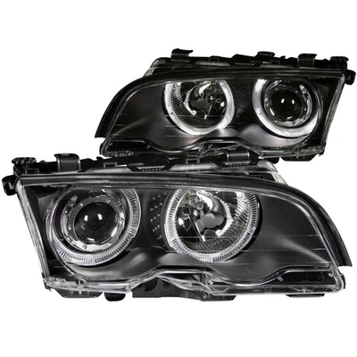 Faros proyectores ANZO para BMW Serie 3 E46 1999-2001 con halo negro Foto 1 de 4
