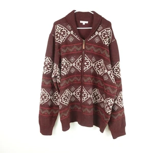 Cárdigan Frye & Co Para Hombres Talla 2XL Cremallera Completa Capucha Cuello Suroeste Vaquero Rodeo Azteca - Imagen 1 de 12