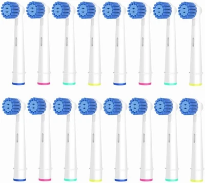 BETTERCHOI 16 Stück Sensitive Aufsteckbürsten Kompatibel Mit Oral B Elektrische Zahnbürsten