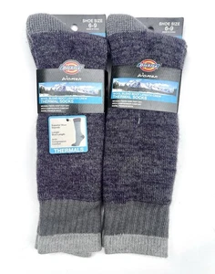NEW Dickies 2pr Boot Length PURPLE Wool Blend Heavy Thermal Crew Socks SZ 6-9 - Picture 1 of 5