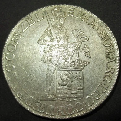 1776 Date of Independence! US. DUTCH COLONIAL SILVER LEG DOLLAR! Silver Dukaat Z - Image 1 of 3