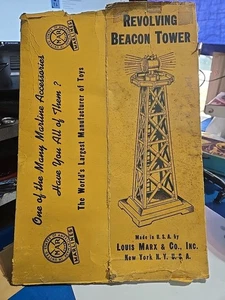 MARX O GAUGE REVOLVING BEACON TOWER #0446 IN BOX ONLY - Picture 1 of 6