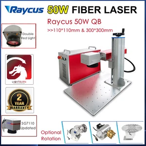 Raycus 50W(QB) Fiber Laser Marking Machine Galvo Laser Metal Steel Copper Silver - Picture 1 of 14