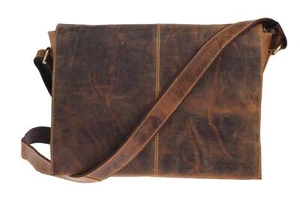 Greenburry Umhängetasche Überschlagtasche Leder Henkeltasche Tasche Messenger - Bild 1 von 7