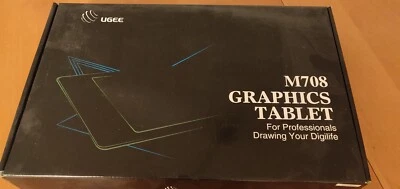 UGEE Zeichentablett M708 - Graphics Tablet ; schwarz - Bild 1 von 3