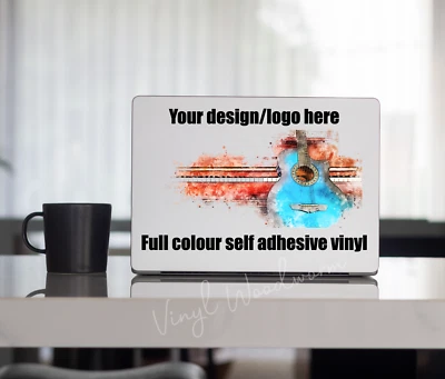 VINYL WOODWORM Custom Laptop Skin Personalised, DECAL COVER STICKER STICKERS PC Bulk Available