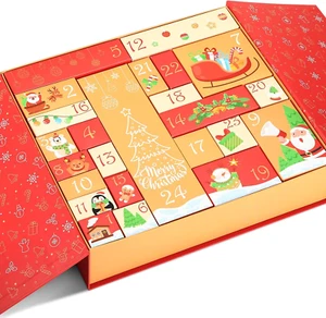 Christmas Advent Calendar 2024, 24 Days Advent Countdown Gift Boxes Refillable C - Picture 1 of 8