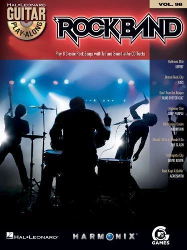 Rock Band : Guitar Play-along Volume 98 by Hal Leonard Corp. Staff (2008, Compact Disc / Trade Paperback)