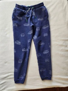 Boys Mini Boden Size 10Y Sweatpants Joggers Navy Blue Outdoor Adventure Van - Picture 1 of 4
