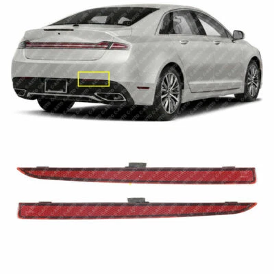 Pair Rear Bumper Side Marker Reflector Panel Lamp For Lincoln MKZ 2013-2019 - Image 1 of 4