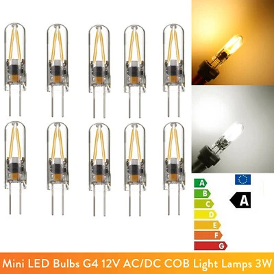 10X Mini G4 3W AC / DC 12V COB LED Glühbirnen Ersatz 15W Halogenlampen ZE - Bild 1 von 4