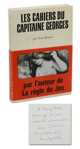 Les Cahiers du Capitaine Georges SIGNED by Director JEAN RENOIR to HENRY MILLER - Imagen 1 de 6