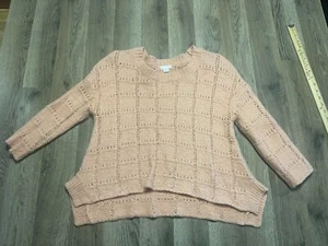 Xhilaration Sweater, Women's Size Medium, Pink, Pullover, Long Sleeve, Knit - Picture 1 of 10