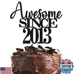 12° Fantastico Cake Topper dal 2013 Auguri a 12 Anni Torta Compleanno Scegli 12 - Foto 1 di 5