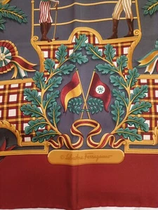 Salvatore Ferragamo Halstuch, Schal Seide Vintage. - Bild 1 von 6