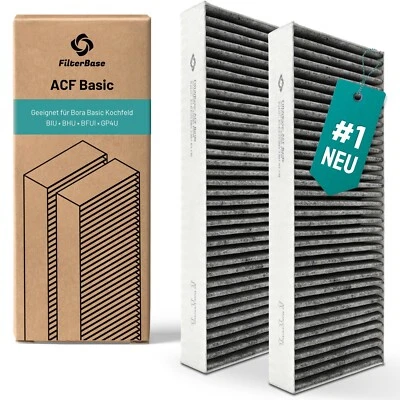 D&D LIVING Aktivkohlefilter Set: 2x Aktivkohle Filter für Bora Basic | BAKF BIU BAKFS